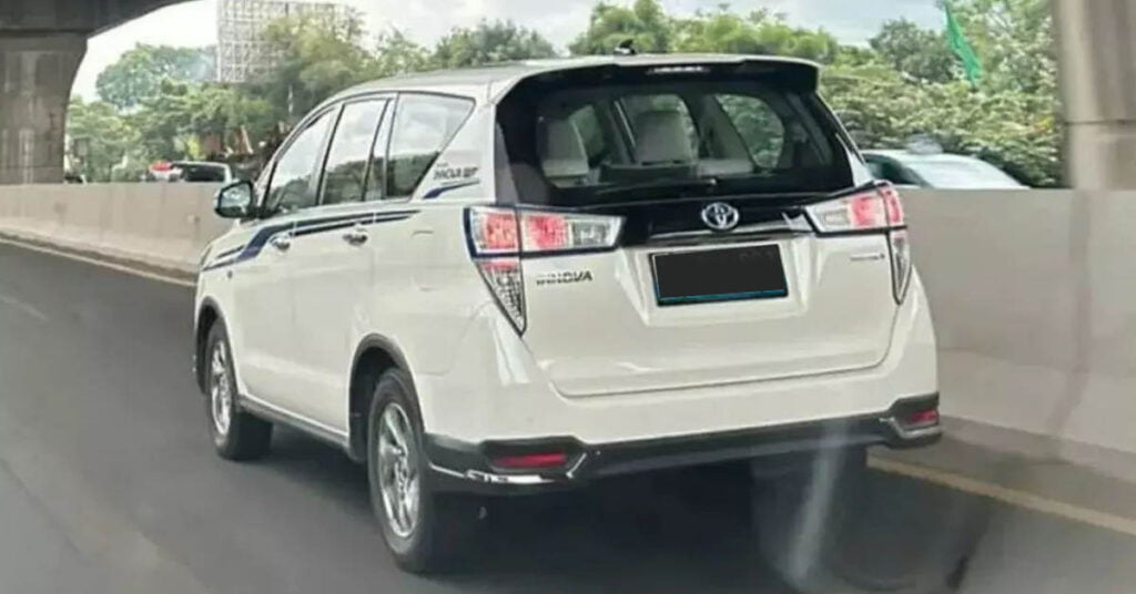 Toyota Innova EV Rear Three Quarters
