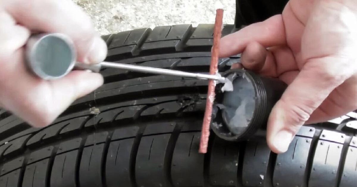 How to use a tyre-puncture repair kit