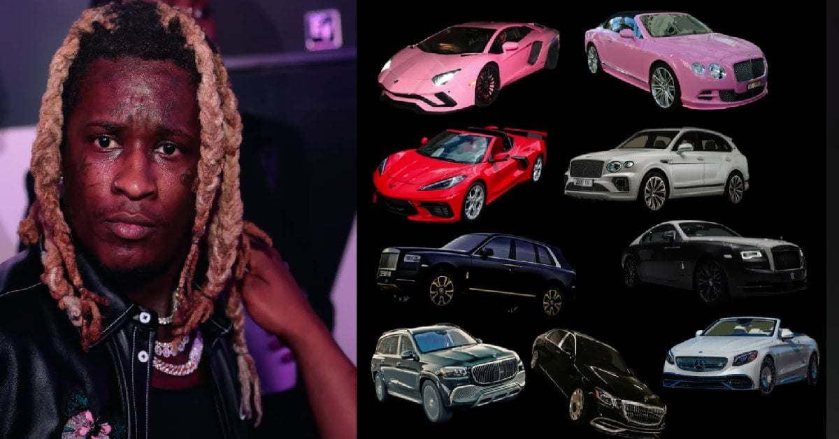 car collection of young thug