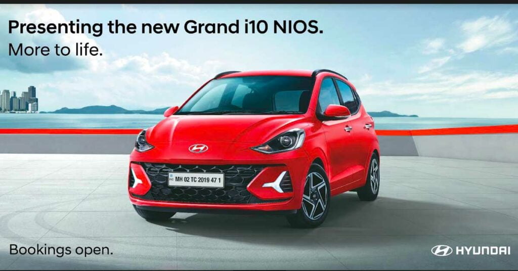 in 2023  Hyundai Grand i10 Nios front three-quarter view