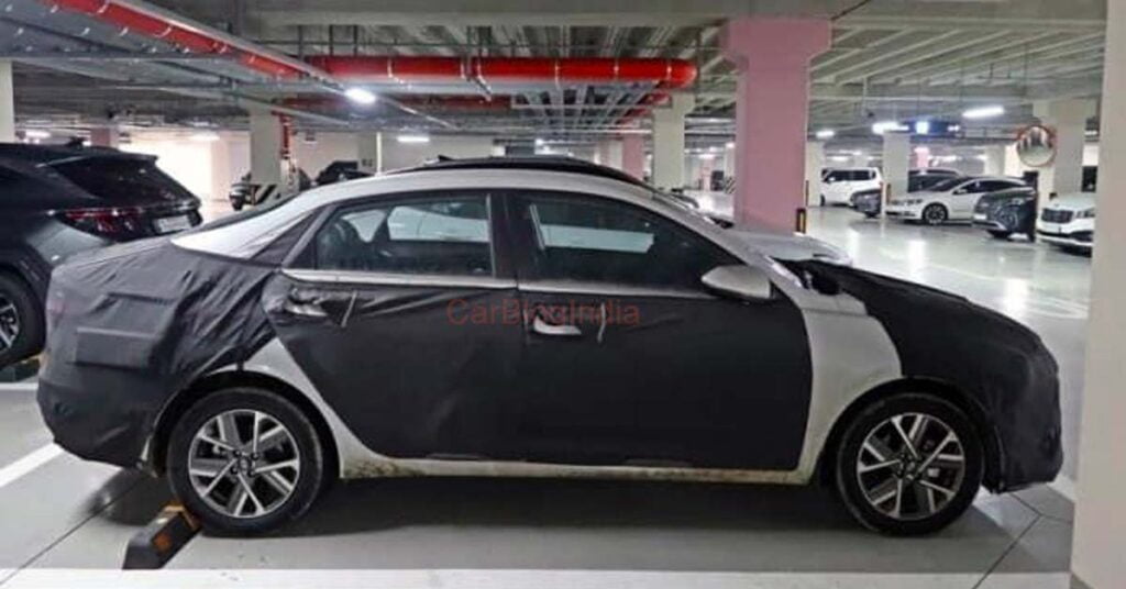 2023 Next Generation Hyundai Verna Spy Pic Side Profile