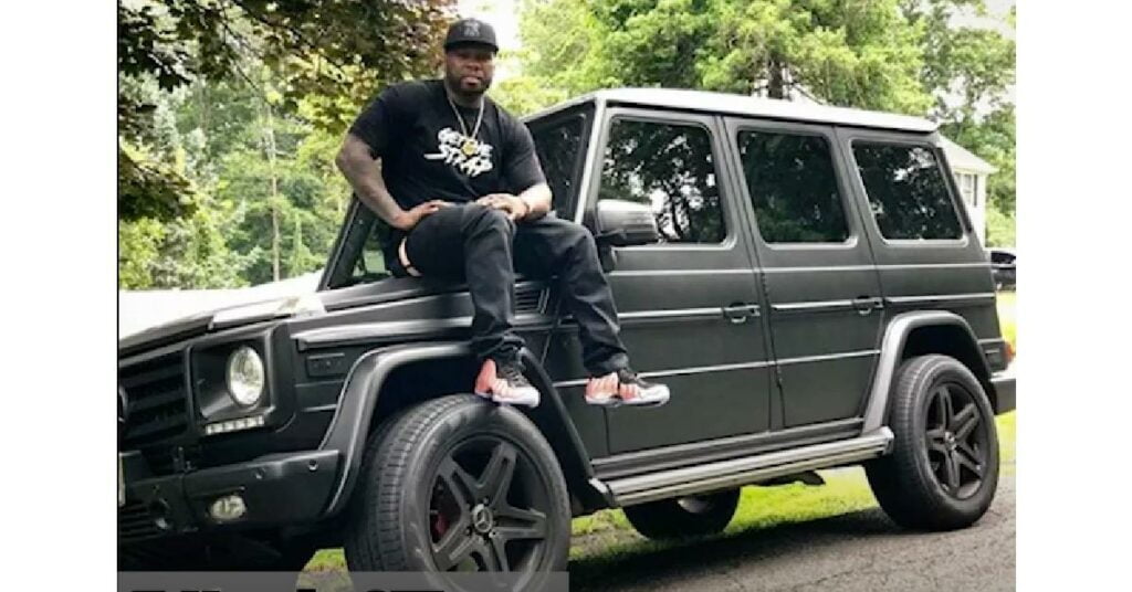 50 Cent with his Mercedes G-Wagon