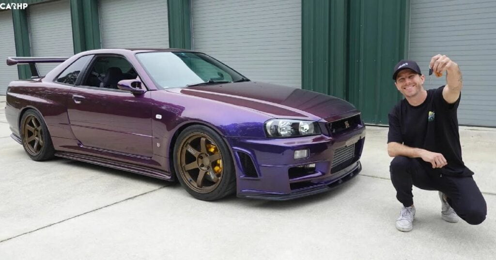 Adam LZ with his Nissan Skyline GT-R R34