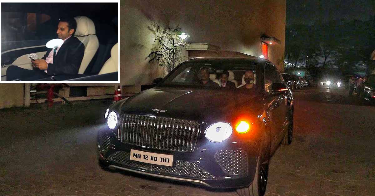 Adar Poonawalla in his Bentley Bentayga