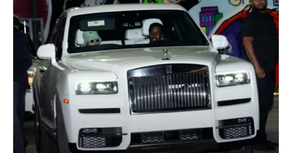 ASAP Rocky with his Rolls Royce Cullinan