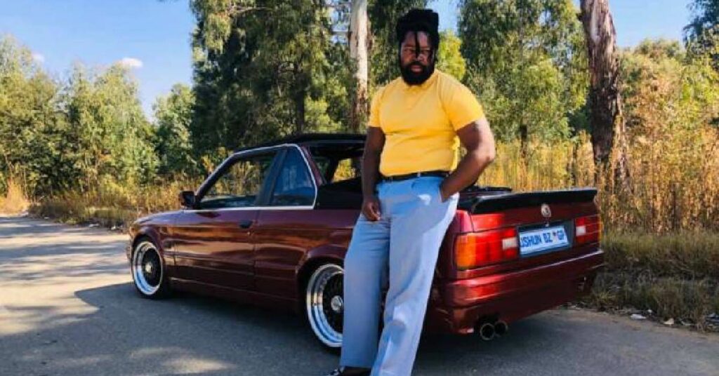 Big Zulu with his BMW 325i Gusheshe Convertible