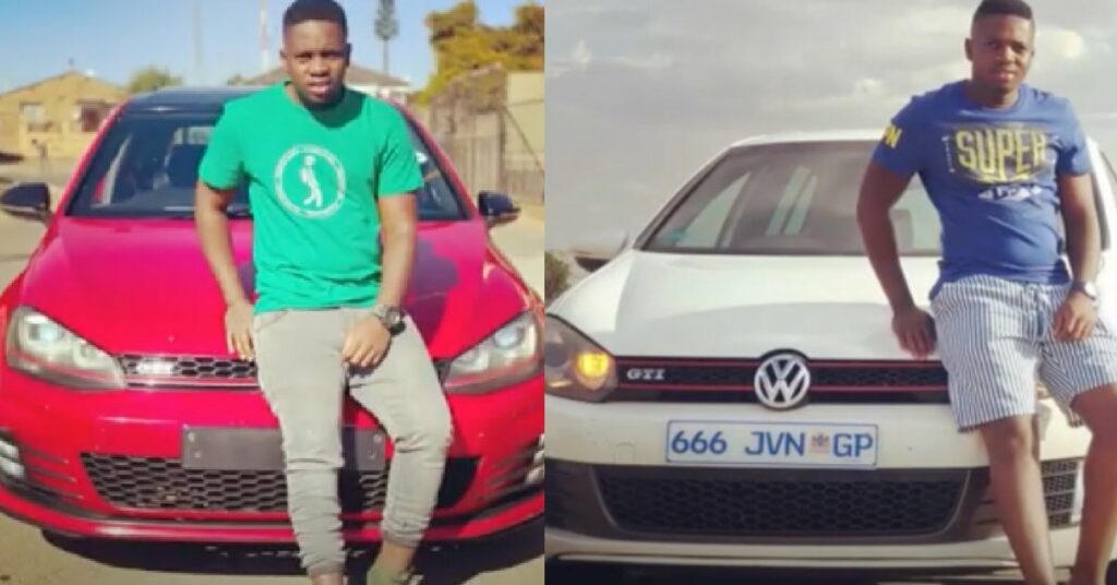 DJ Jaivane with his VW Golf