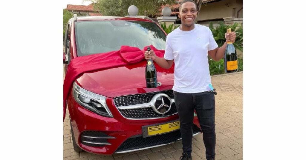 DJ Melzi with his Mercedes-Benz V-Class