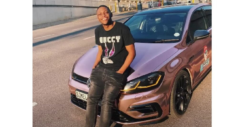 DJ Melzi with his VW Golf 7R