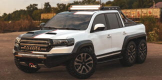 This Toyota Land Cruiser 6X6 Is A Stylish Short-bed Truck