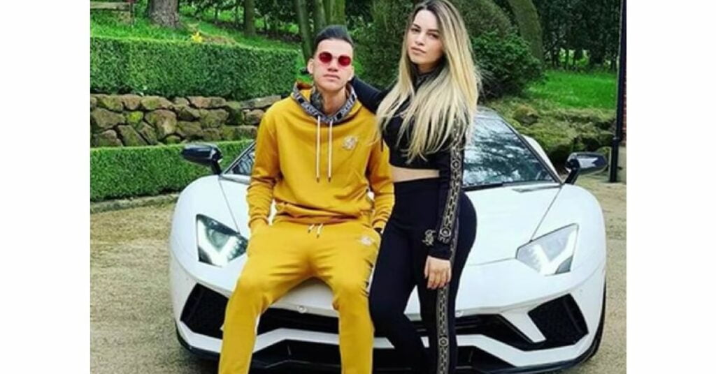 Ederson with his Lamborghini Aventador