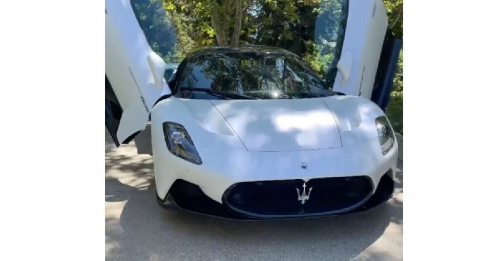 French Montana with his Maserati MC20