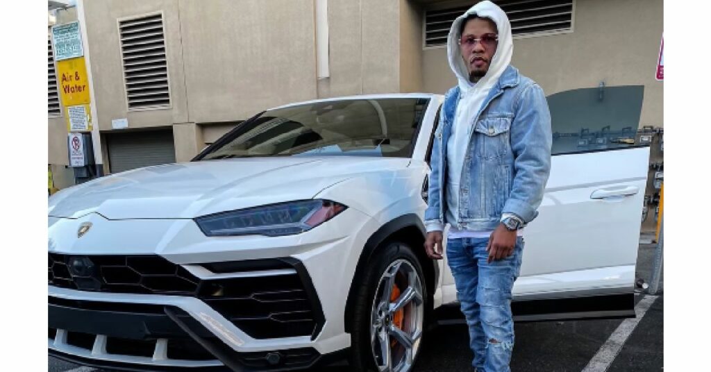 Gervonta Davis with his Lamborghini Urus