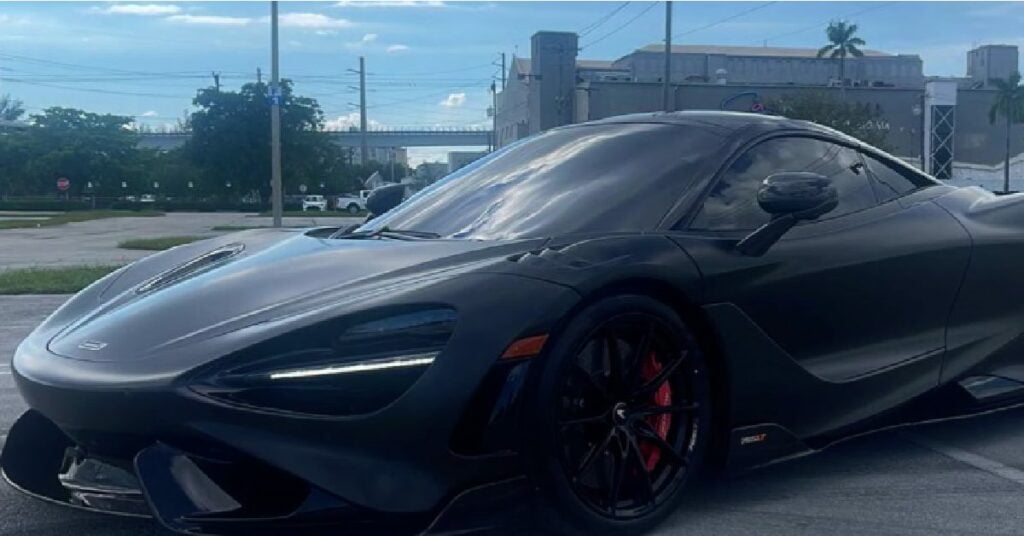 Gervonta Davis with his McLaren 765LT