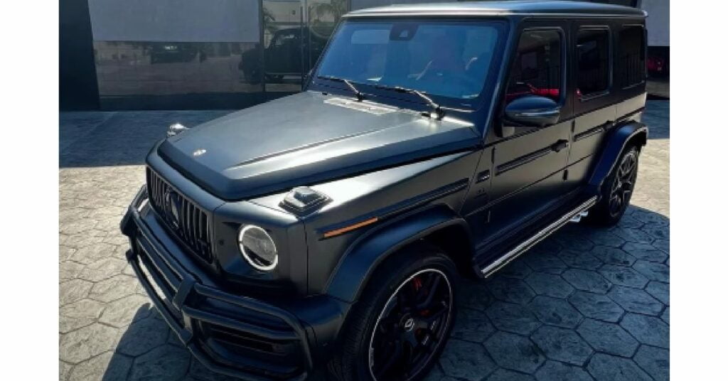 Gervonta Davis with his Mercedes-AMG G63