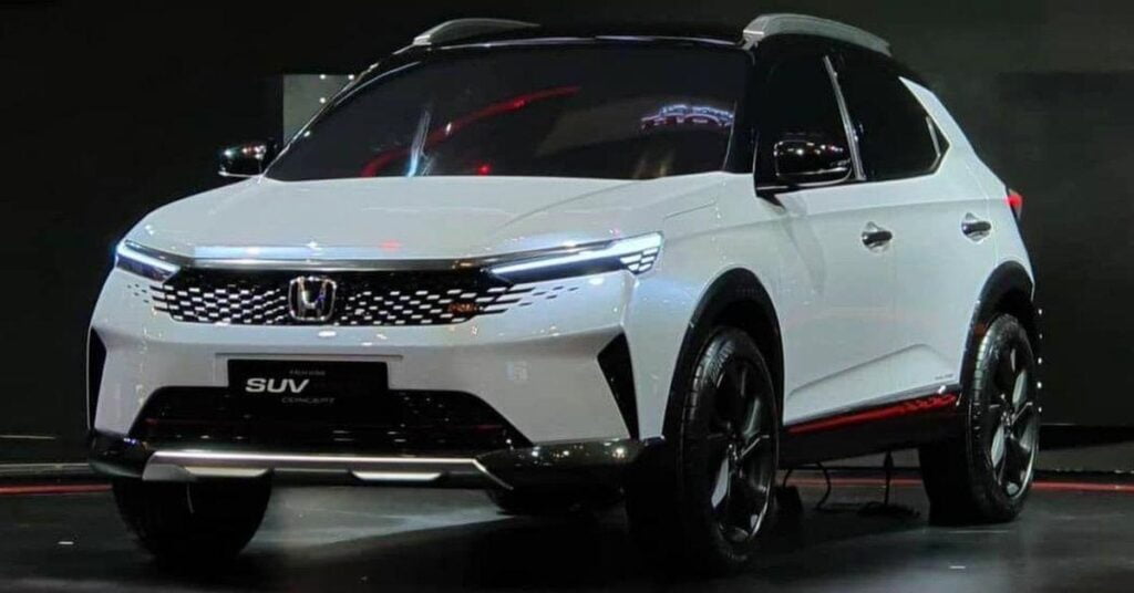 Honda compact SUV concept front three-quarter view