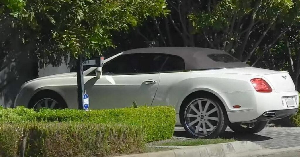 Jennifer Lopez with her Bentley Continental GTC