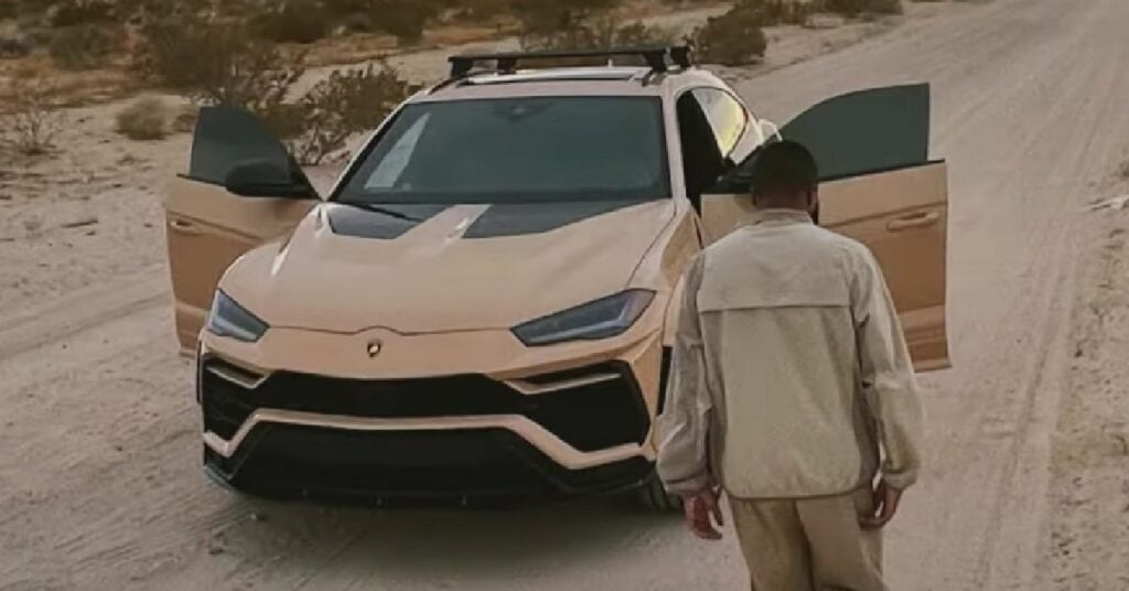 Khalid with his Lamborghini Urus