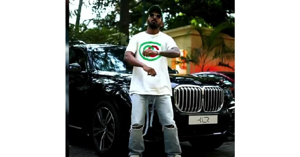 KL Rahul with his BMW X7