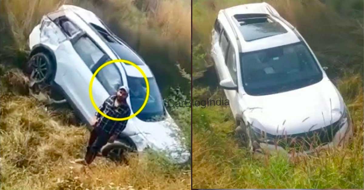 mahindra xuv700 falls off-road blame adas