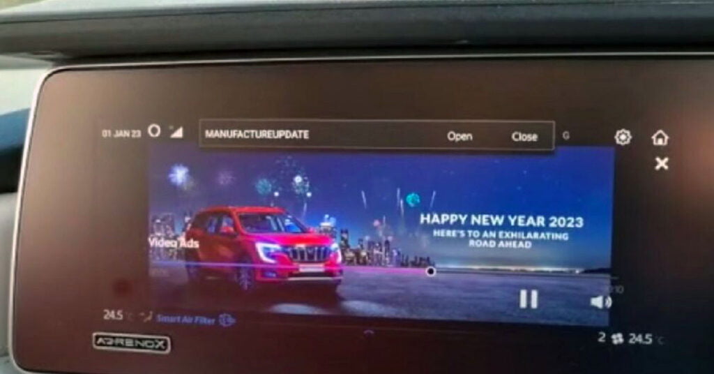 Mahindra XUV700 New Year Message