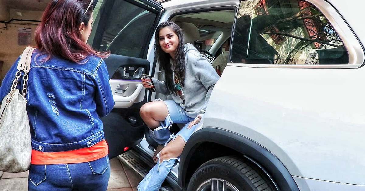 Rasha Tandon with her Mercedes GLS