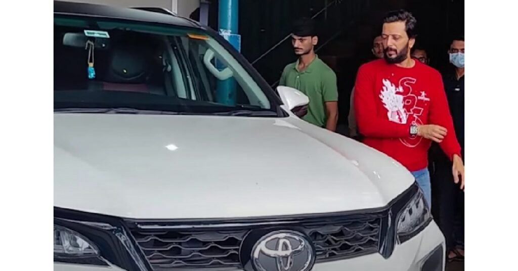 Riteish Deshmukh with Toyota Fortuner