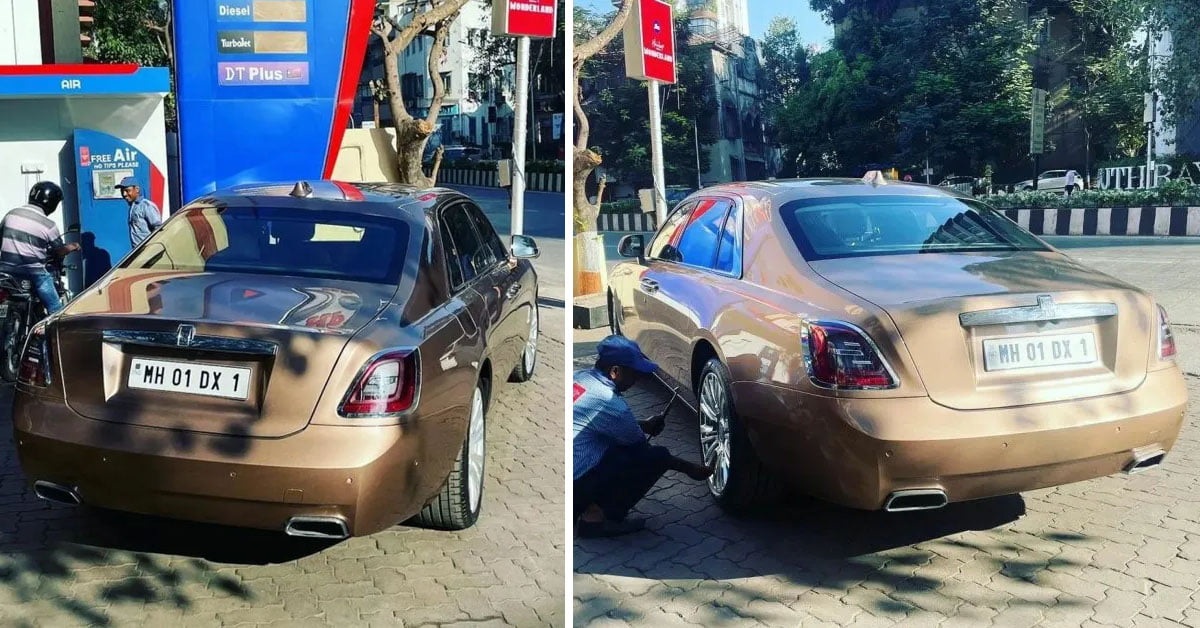 Ambani’s Rolls Royce Spotted At Hindustan Petroleum Bunk