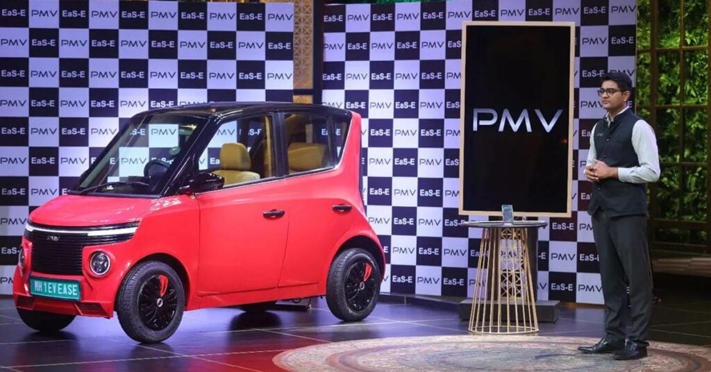 PMV Eas-E Electic Car Shines On Shark Tank India