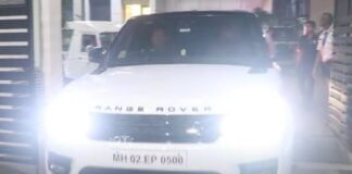 Shahrukh Khan Seen with his Range Rover Sport