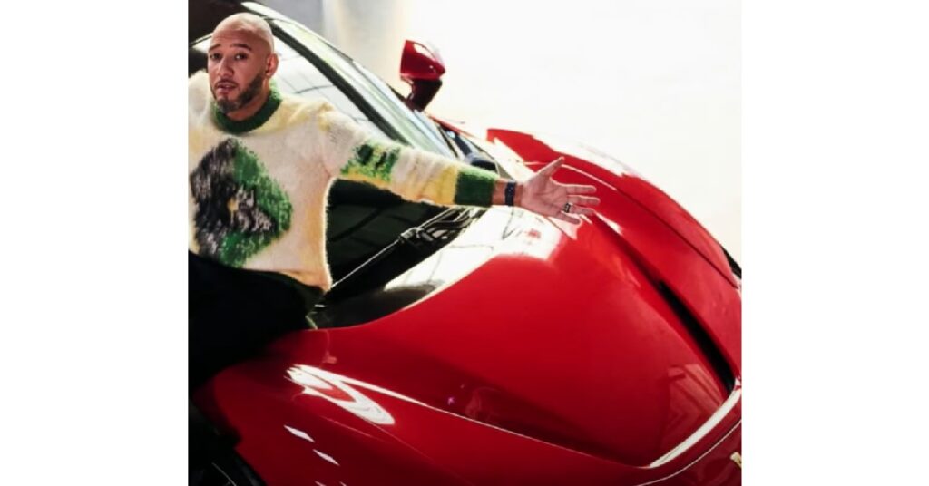 Swizz Beatz with Ferrari Sf90 Stradale