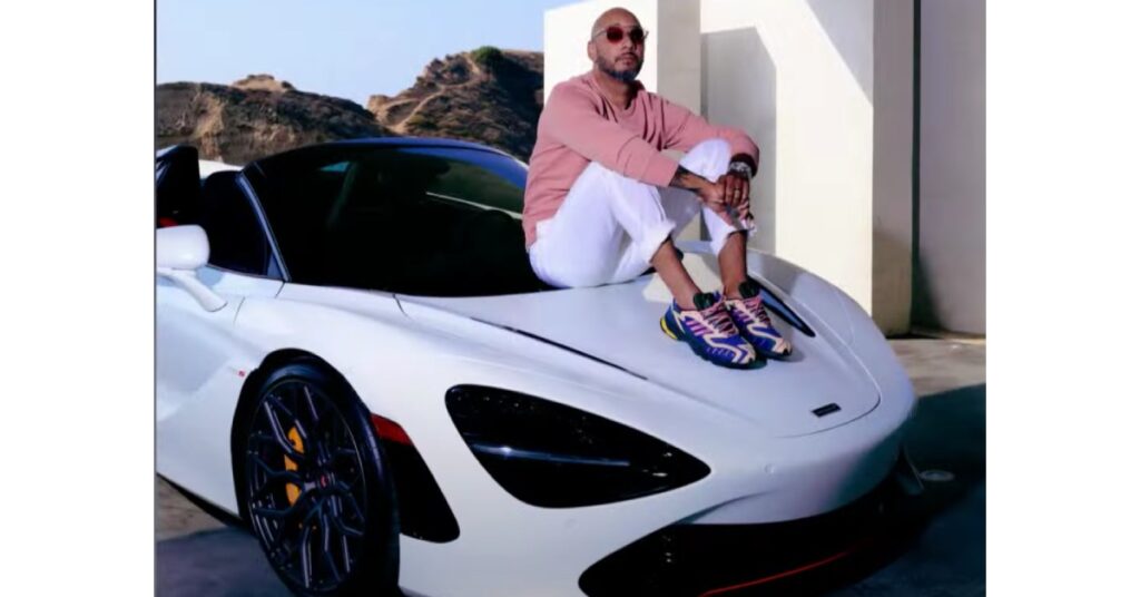 Swizz Beatz with Mclaren 720s Spider