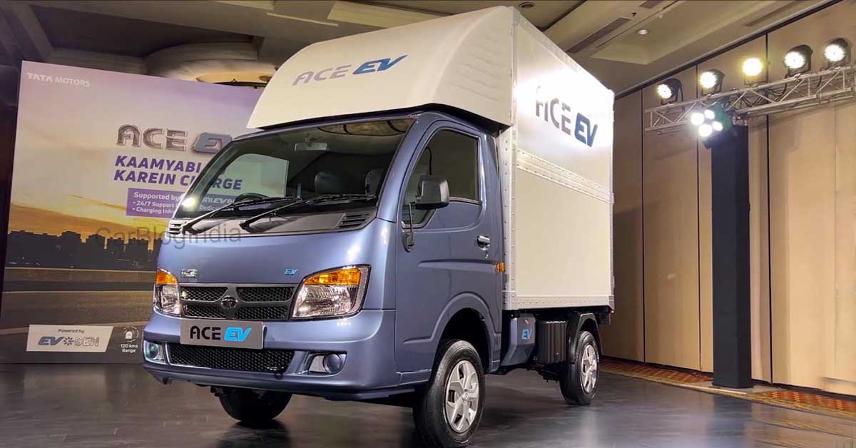 tata ace ev front three quarters