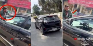 Road Rage by Tata Nexon Driver