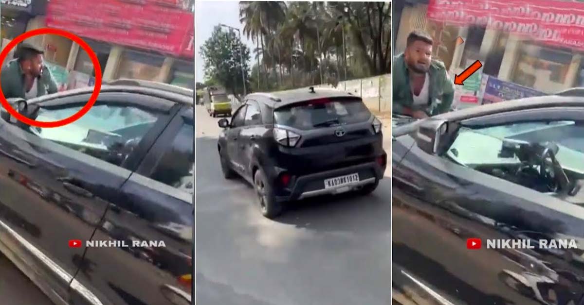 Road Rage by Tata Nexon Driver