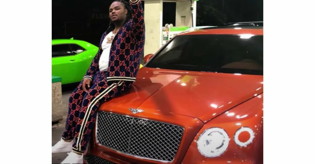 Tee Grizzley with His Bentley Bentayga