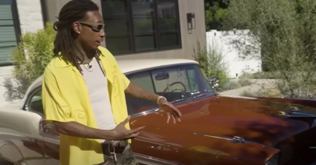 Wiz Khalifa with his 1956 Chevy Bel Air