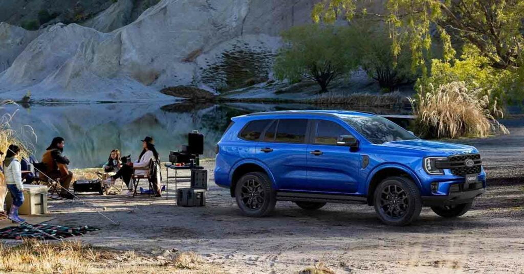 2023 ford everest uae launch front three quarters