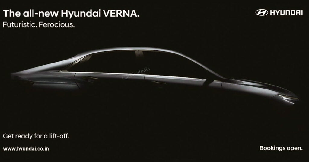 2023 Hyundai Verna Side Profile Teaser
