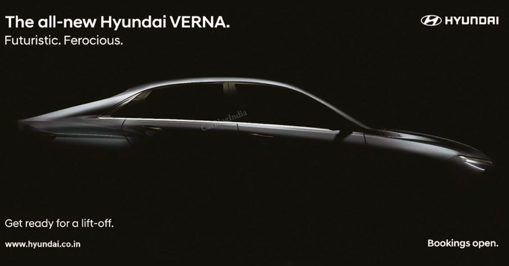 2023 hyundai verna side profile teaser