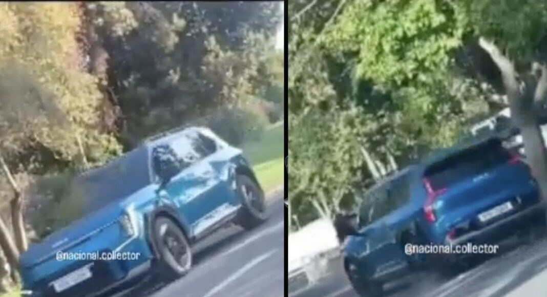 2023 Kia EV9 spy image front rear