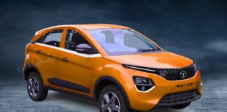 2023 Tata Nexon Front Three Quarters Visualised Digitally