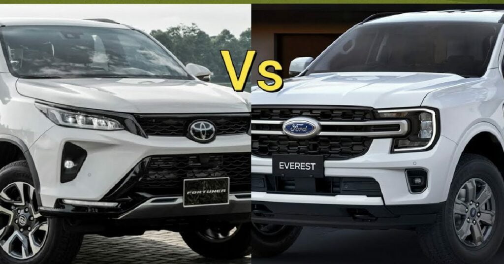 South Africa spec Ford Everest Vs Toyota Fortuner Comparison