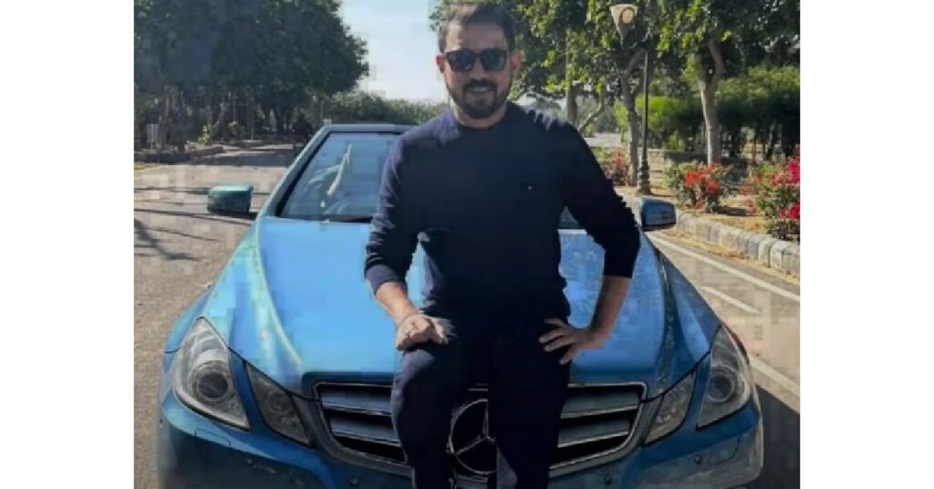 Amit Jain with His Mercedes E class