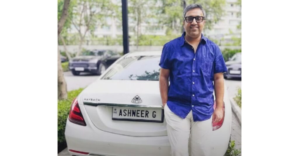 Ashneer Grover with his Mercedes-Maybach S650