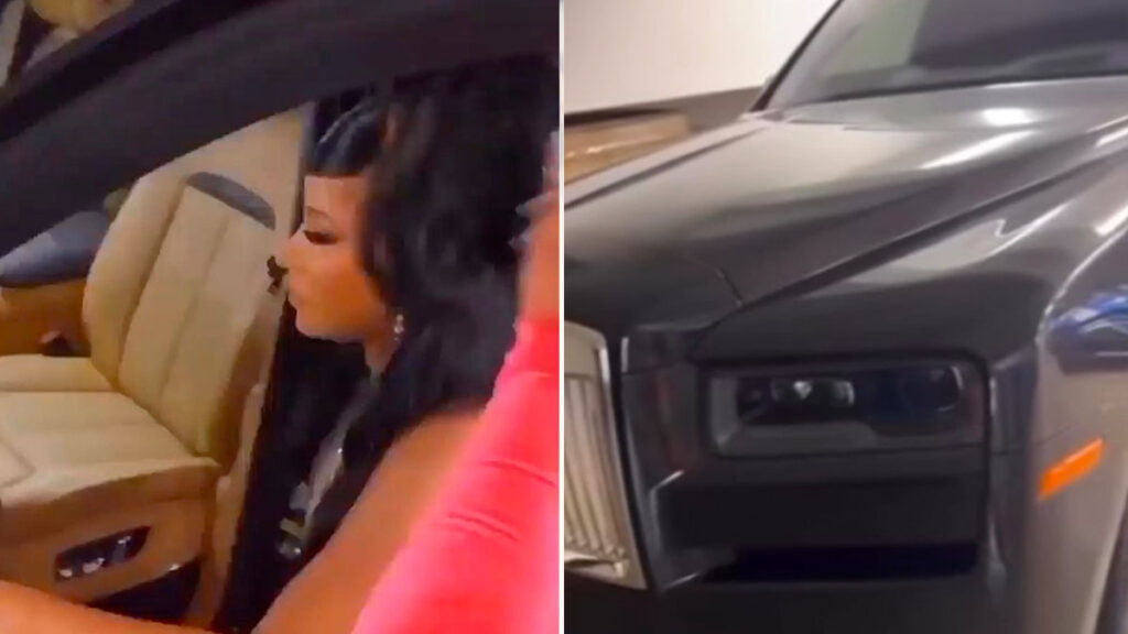 Cardi B Shows Video of Her Rolls Royce Cullinan