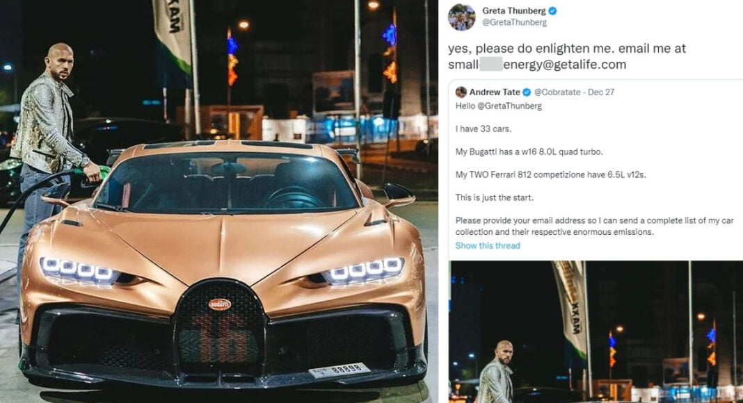 Andrew Tate's £5m Bugatti Supercar To Be Seized By Cops