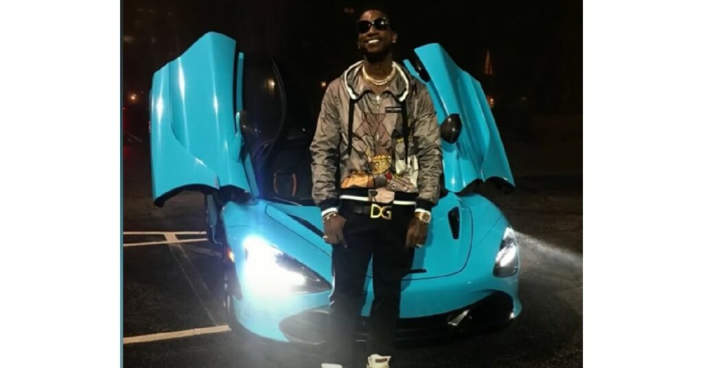 Gucci Mane with his McLaren 720S