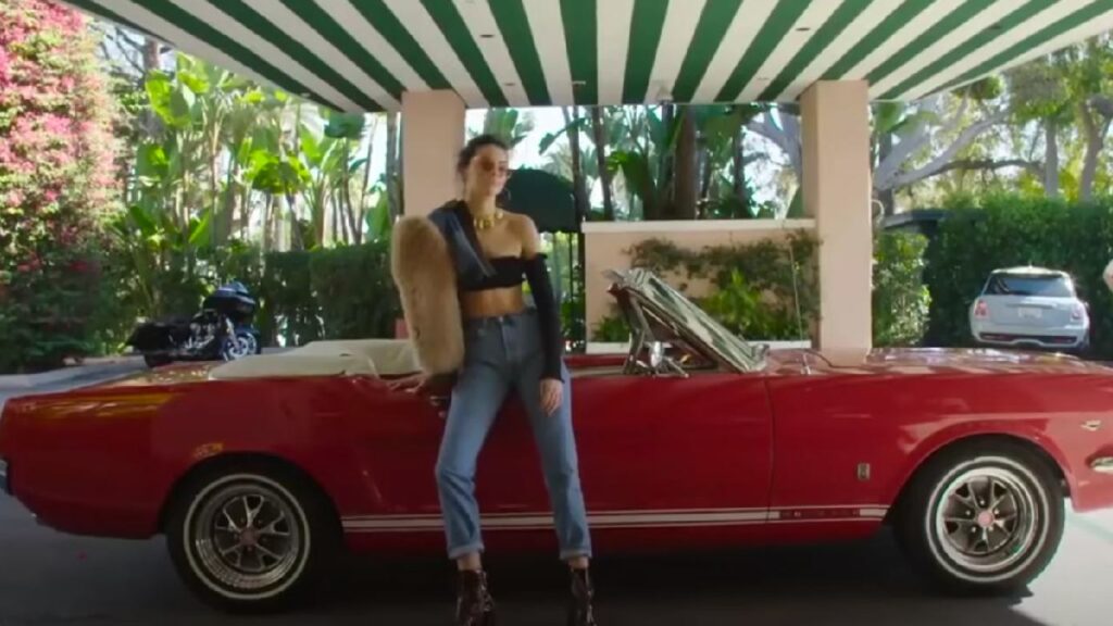 Kendell Jenner with Her 1965 Ford Mustang Convertible