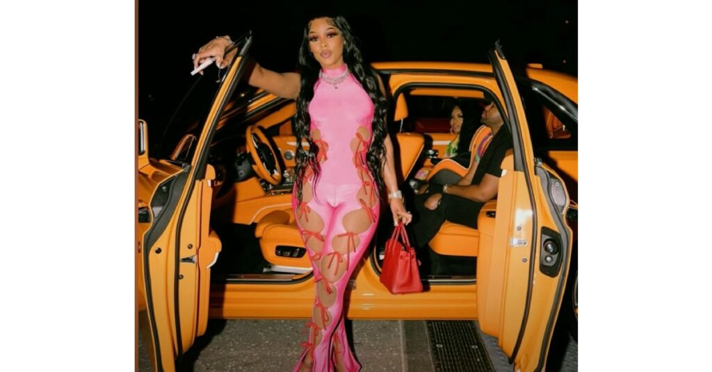 Keyshia Kaoir with her Rolls Royce Cullinan